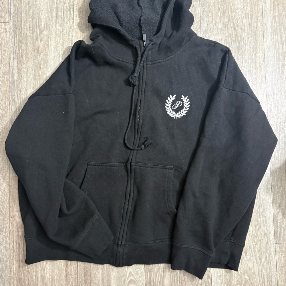 PINK Victoria's Secret Black Fleece Hoodie